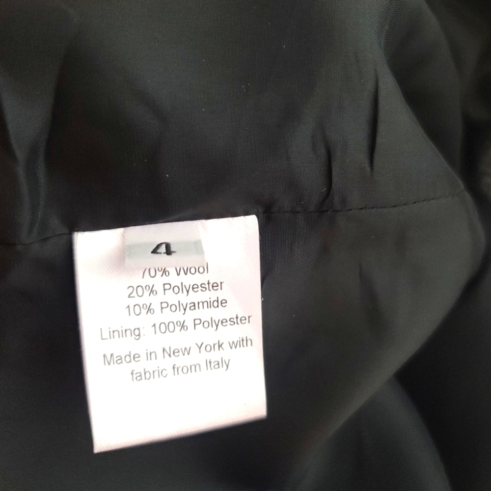 Rachel Comey Loveless Wool Blend Herringbone Blazer Gray Size 4 - Picture 7 of 11